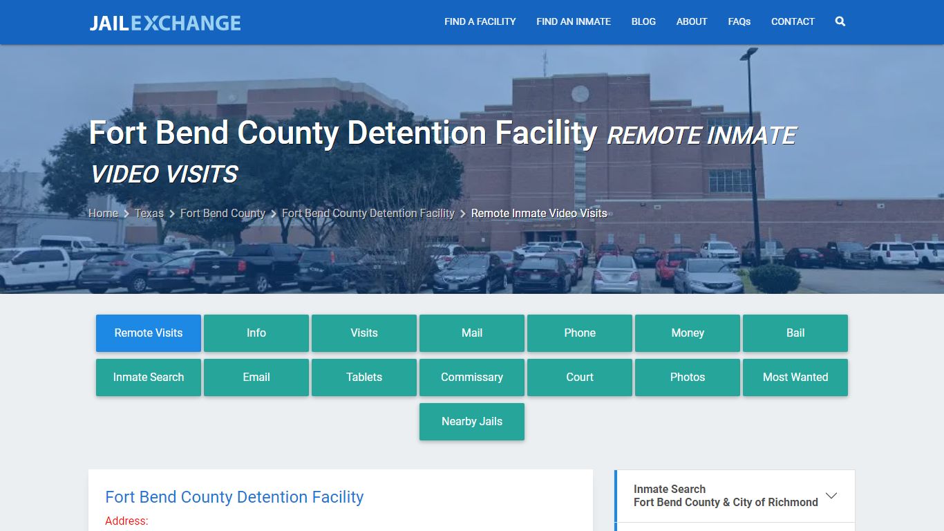 Video Visitation - Fort Bend County Detention Facility, TX - Jail Exchange